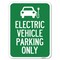 Signmission Electric Vehicle Parking W/ Graphic Heavy-Gauge Alum Rust Proof Parking, 18" x 24", A-1824-24116 A-1824-24116 - alternate 1